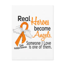 Real Heroes Become Angels Multiple Sclerosis Post Card