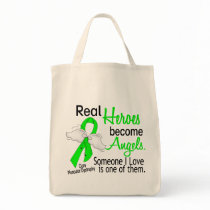 Real Heroes Become Angels Muscular Dystrophy Canvas Bag