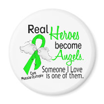 Real Heroes Become Angels Muscular Dystrophy Refrigerator Magnet
