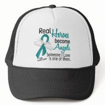 Real Heroes Become Angels Ovarian Cancer Hats