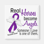 Real Heroes Become Angels Pancreatic Cancer Refrigerator Magnets