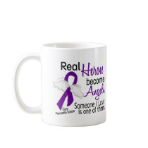 Real Heroes Become Angels Pancreatic Cancer Mugs