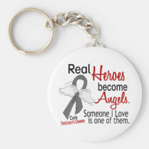 Real Heroes Become Angels Parkinson's Disease Keychains