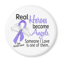 Real Heroes Become Angels Stomach Cancer Magnet