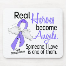 Real Heroes Become Angels Stomach Cancer Mousepads