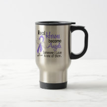 Real Heroes Become Angels Stomach Cancer Mug