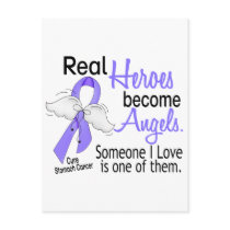 Real Heroes Become Angels Stomach Cancer Postcards