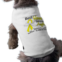 Real Heroes Become Angels Testicular Cancer pet clothing