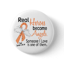Real Heroes Become Angels Uterine Cancer Buttons