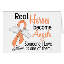 Real Heroes Become Angels Uterine Cancer Card