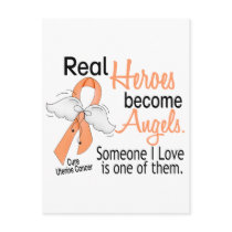 Real Heroes Become Angels Uterine Cancer Postcard