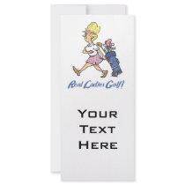 real ladies golf rack cards
