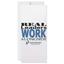 Real Leaders Work Alongside rack cards by nabaza Real Leaders Work Alongside rack cards