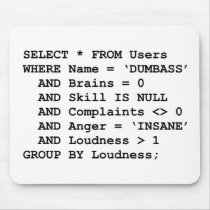 Real Life SQL Mouse Pad