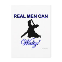 Real Men Can Waltz Post Cards