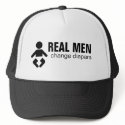 Real Men Change Diapers Hat by trendytoddlerstees Real Men Change Diapers Hat