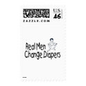 Real Men Change Diapers postage by CelebrationZazzle Real Men Change Diapers postage