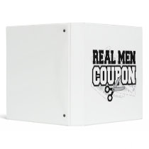 Real Men Coupon 3 Ring Binder