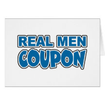 Real Men Coupon Cards
