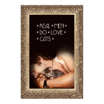 Real men do love cats posters
