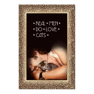 Real men do love cats print