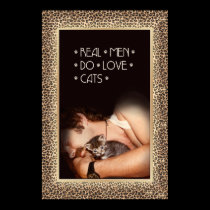 Real men do love cats posters