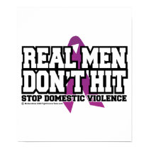 Real Men Don't Hit posters