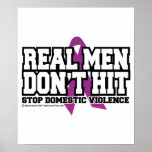 Real Men Don't Hit Poster