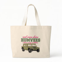 Real men drive Humvees bags