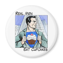 Real Men Eat Cupcakes Fridge Magnets