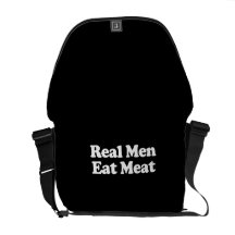 Real Men Eat Meat  Courier Bag