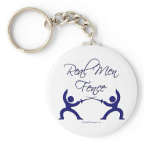 Real Men Fence Key Chains