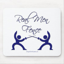 Real Men Fence mousepads by playswithswords Real Men Fence mousepads