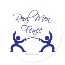 Real Men Fence stickers