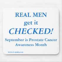 REAL MEN get it CHECKED! September mousepads by lshickzazzle REAL MEN get it CHECKED! September mousepads