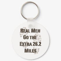 Real Men Go The Extra 26.2 Miles Key Chain keychains by RunnerTeesGifts Real Men Go The Extra 26.2 Miles Key Chain keychains