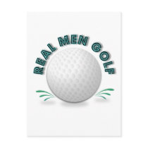 Real men golf postcards by Canadianfem Real men golf postcards
