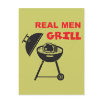 Real Men Grill Postcards