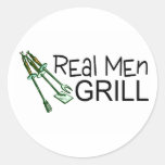 Real Men Grill Stickers