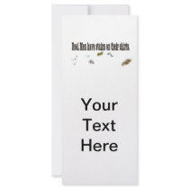 Real Men have Stains on their Shirts Rack Card