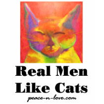 Real Men Like Cats For Light T-shirts