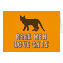 Real Men Love Cats Cards
