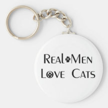 Real Men Love Cats Key Chain