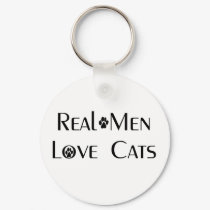 Real Men Love Cats Key Chain keychains