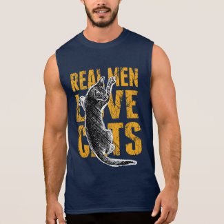 Real Men Love Cats Sleeveless Shirts