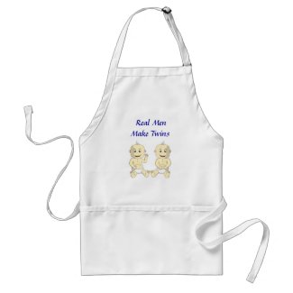 Real Men Make Twins Apron apron