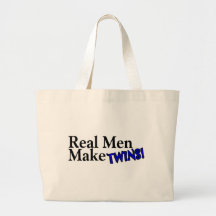 Real Men Make Twins (B) Canvas Bag