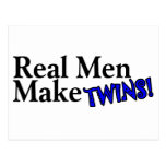 Real Men Make Twins (B) Post Card