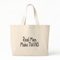 Real Men Make Twins Canvas Bag