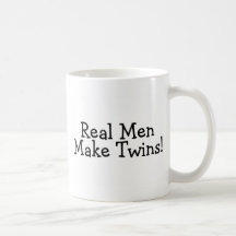 Real Men Make Twins (Black) Coffee Mugs